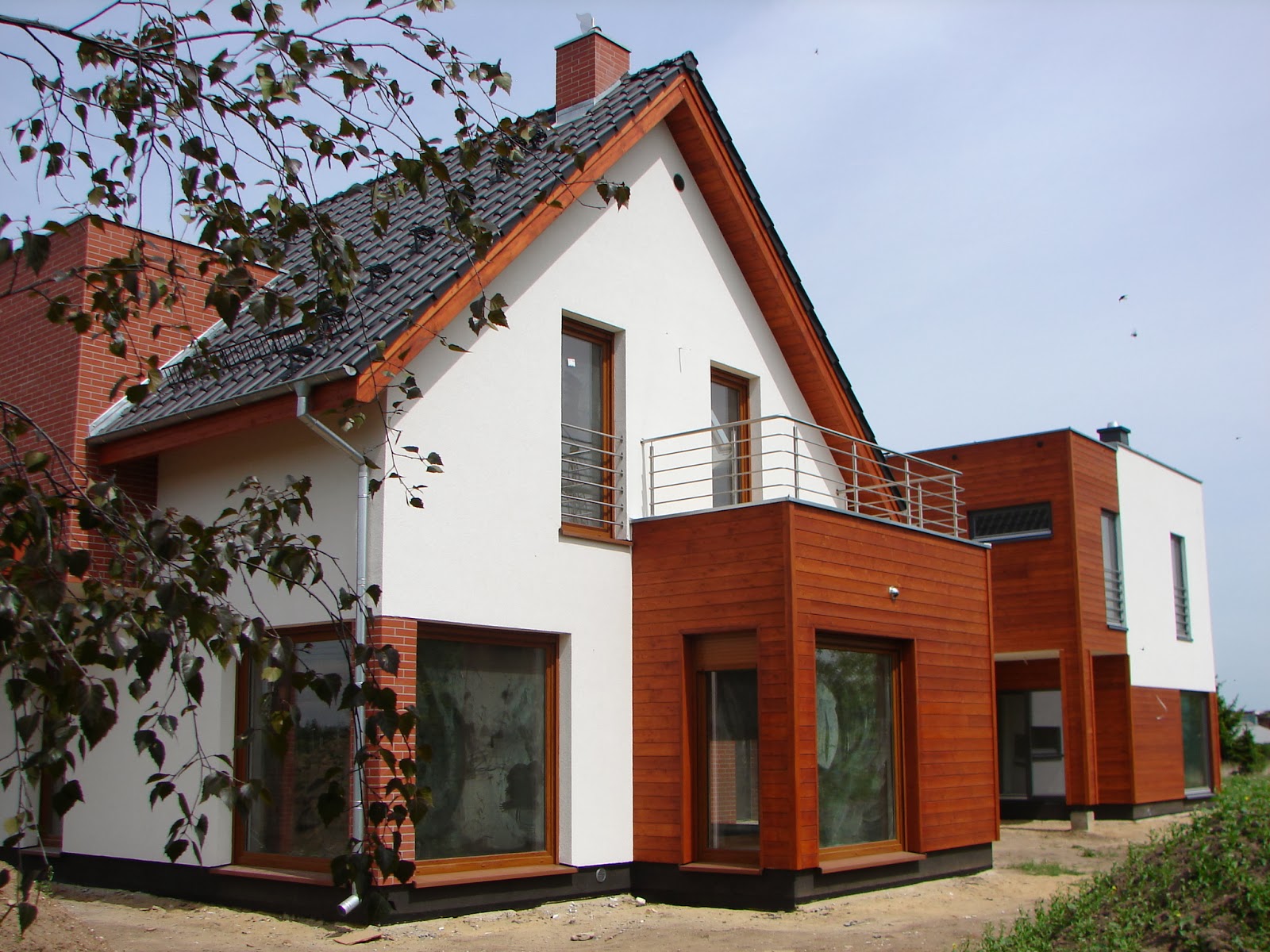 maison ossature bois réalisé en Pologne